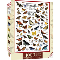 Butterflies of North America 1000 Piece Jigsaw Puzzle (ONLINE ORDER ONLY)