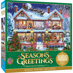 Season's Greetings - Home for the Holidays 1000 Piece Jigsaw Puzzle (ONLINE ORDER ONLY)
