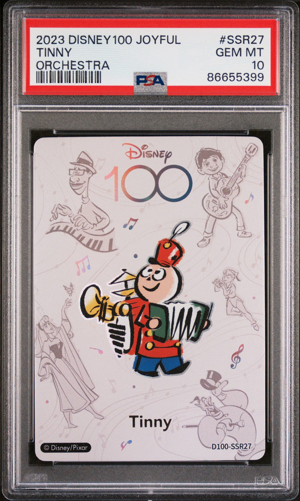 2023 CARD FUN DISNEY 100 JOYFUL ORCHESTRA TINNY SSR27 PSA 10 (Online Order Only)