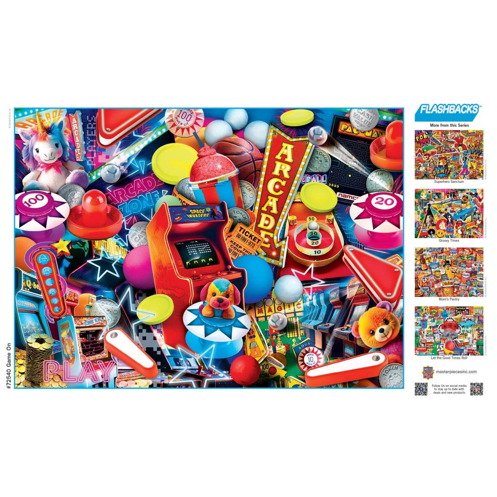 Flashbacks - Game On 1000 Piece Jigsaw Puzzle (ONLINE ORDER ONLY)