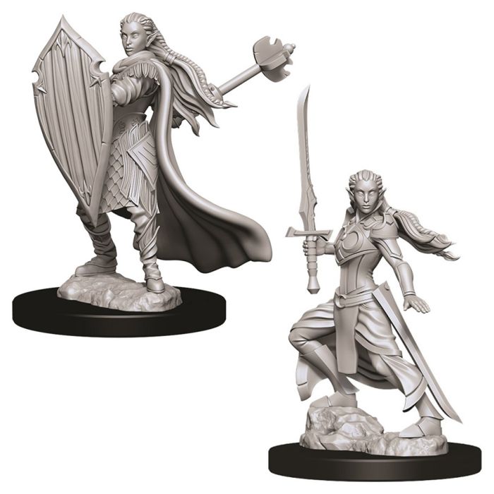 D&D: Nolzur's Marvelous Minis: Female Elf Paladin W9 (Unpainted) (ONLINE ORDER ONLY)