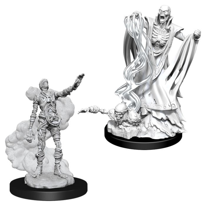 D&D: Nolzur's Marvelous Minis: Lich & Mummy Lord W11 (Unpainted) (ONLINE ORDER ONLY)
