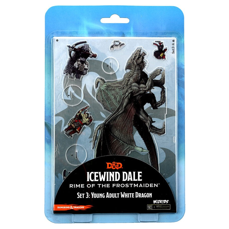 D&D: Idols of the Realms - Icewind Dale: Rime of the Frostmaiden - 2D Young Adult White Dragon (ONLINE ORDER ONLY)