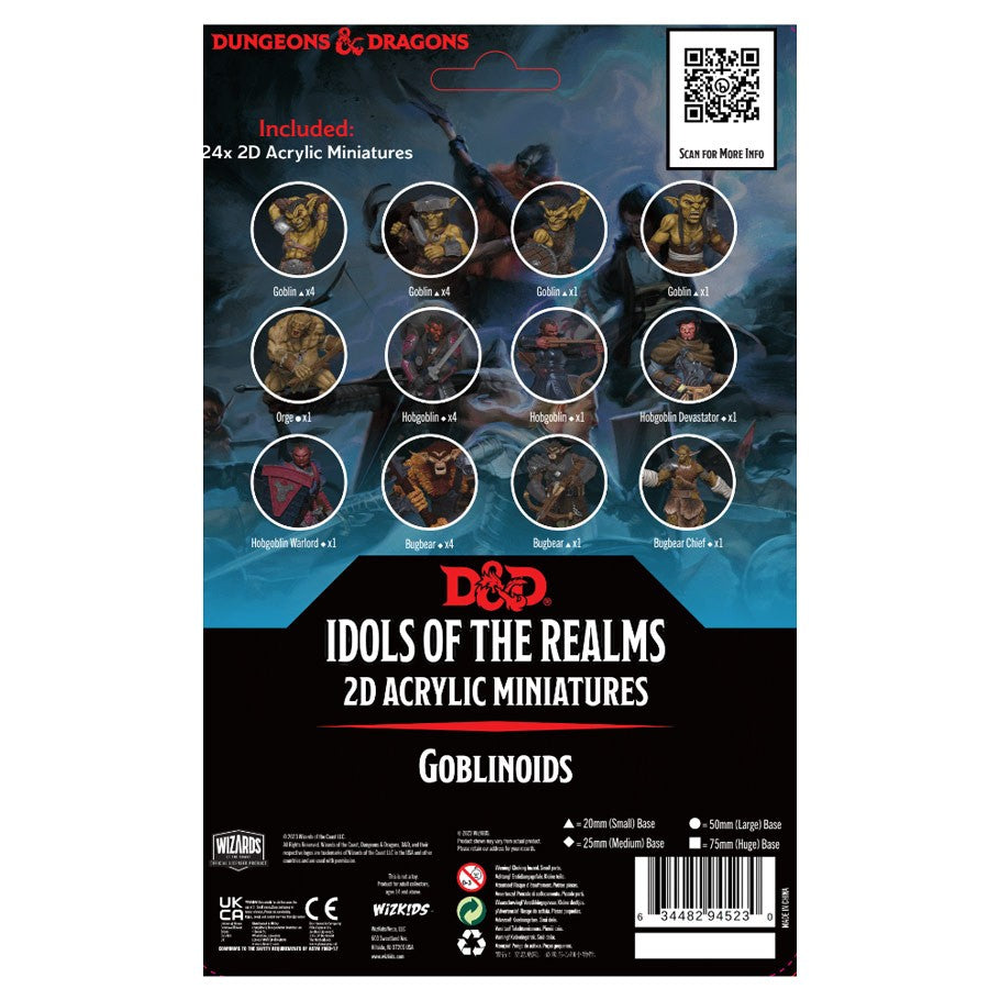 D&D: Idols of the Realms - Goblinoids 2D Acrylic Miniatures (ONLINE ORDER ONLY)