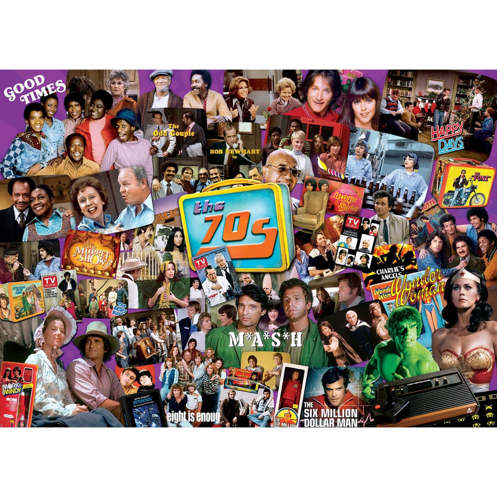 TV Time - 70's Shows 1000 Piece Jigsaw Puzzle (ONLINE ORDER ONLY)