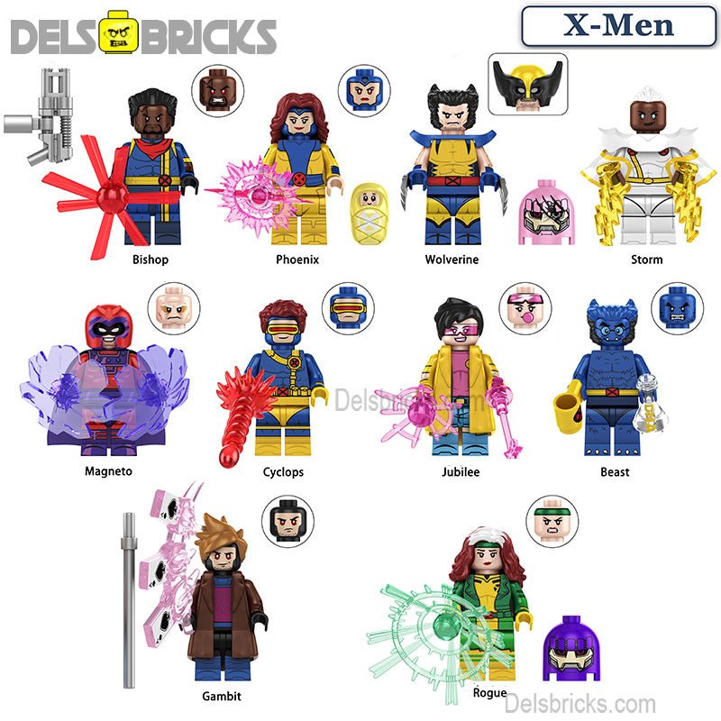 X-Men '97 Set of 10 Lego Minifigures custom toys S2 (ONLINE ORDER ONLY)