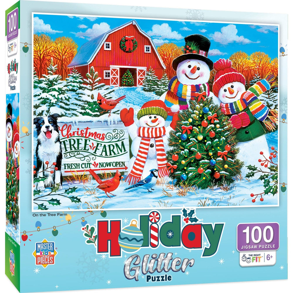 Holiday Glitter - On the Tree Farm 100 Piece Jigsaw Puzzle (ONLINE ORDER ONLY)