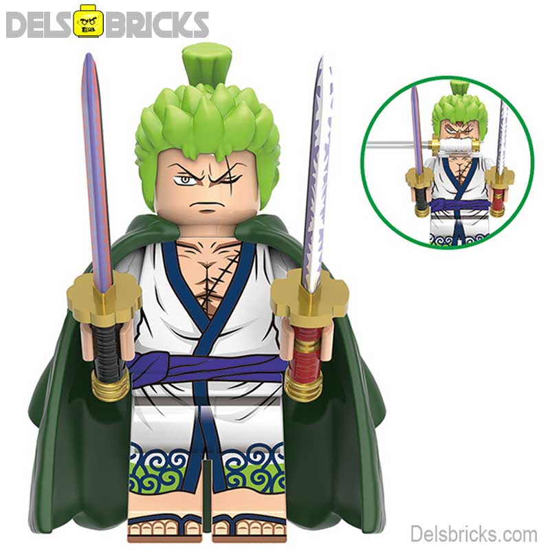 Roronoa Zoro ONE PIECE Anime Lego Minifigures custom toys new (ONLINE ORDER ONLY)