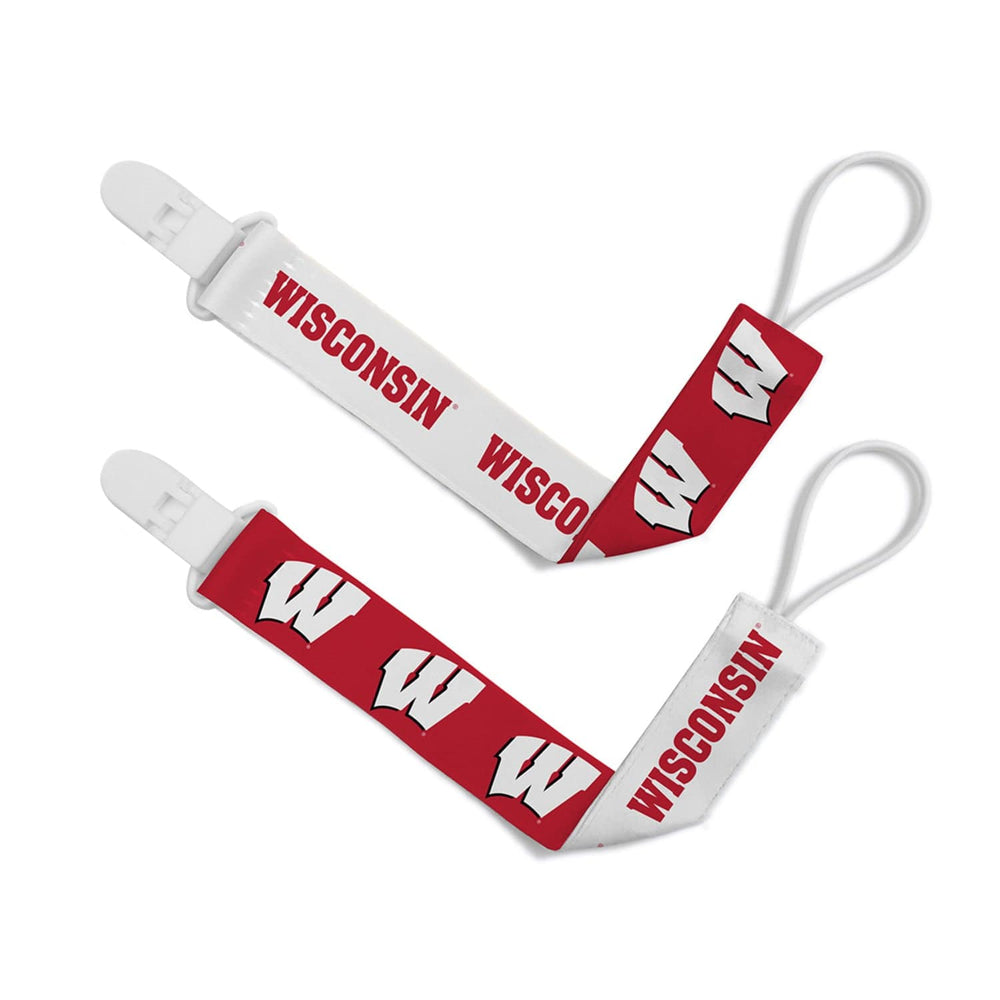 Wisconsin Badgers - Pacifier Clip 2-Pack (ONLINE ORDER ONLY)