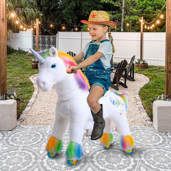 Model X Unicorn Ride On Toy for Age 3-4 Rainbow (ONLINE ORDER ONLY)