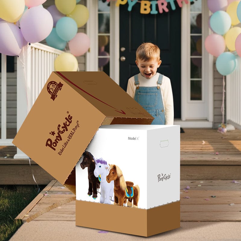 Model X® Horse Ride-On Toy Age 3–4 – Brown