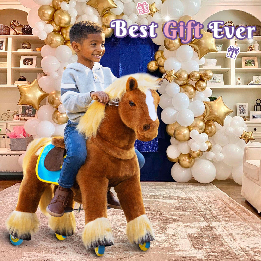 Model X Riding Horse Toy for Age 3-4 Brown (ONLINE ORDER ONLY)