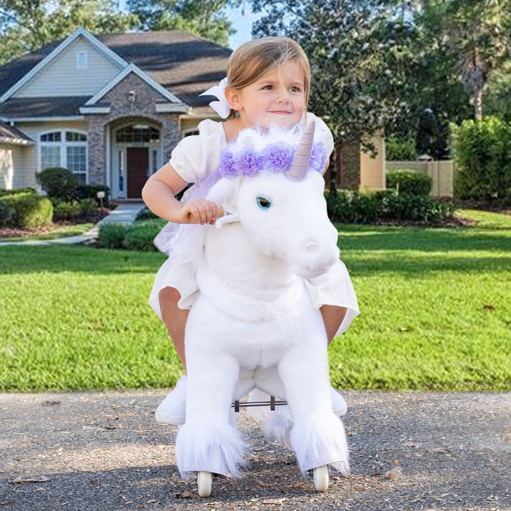 Model X Purple Ride on Unicorn for Age 4-7 (ONLINE ORDER ONLY)