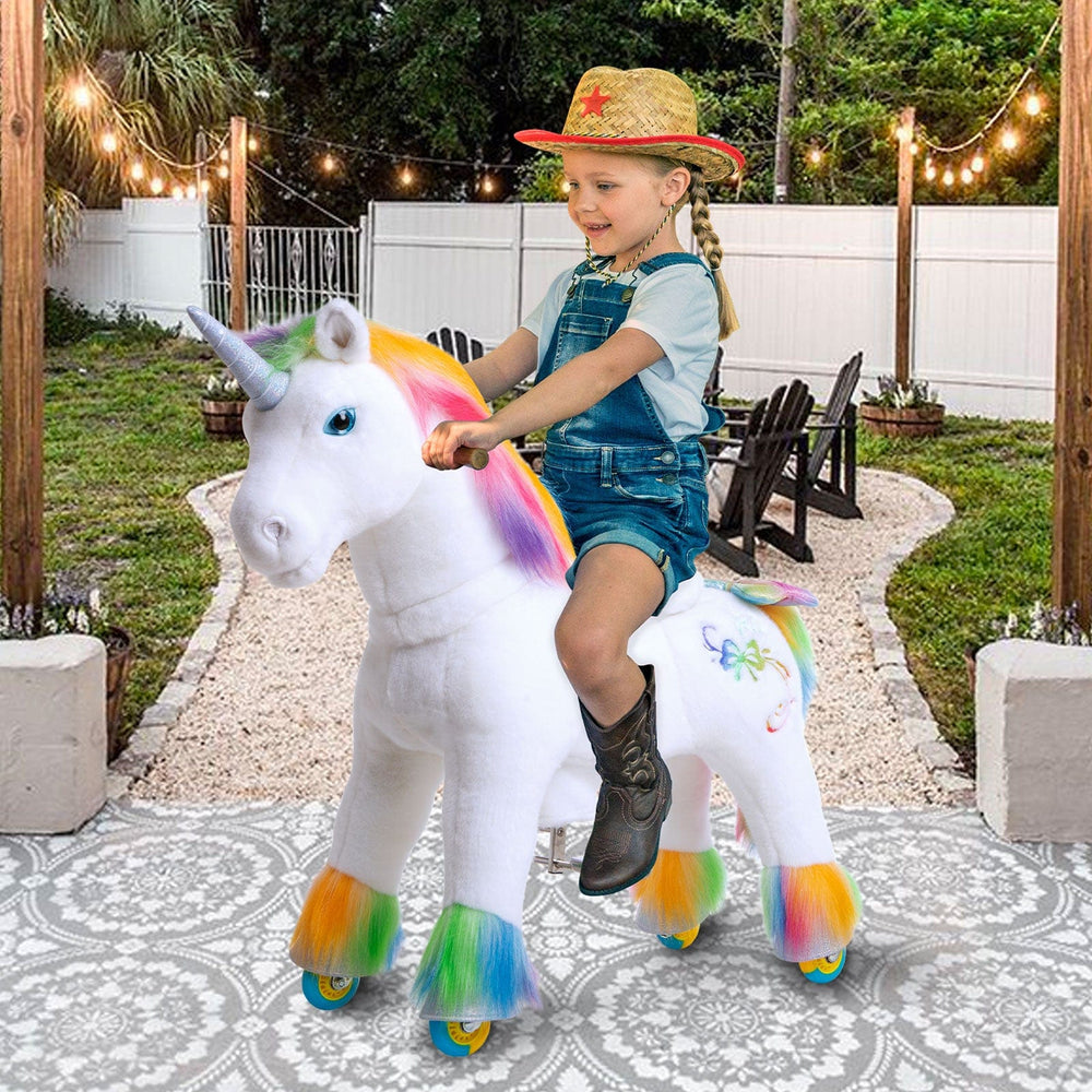 Model X Ride on Rainbow Unicorn for Age 4-7 (ONLINE ORDER ONLY)