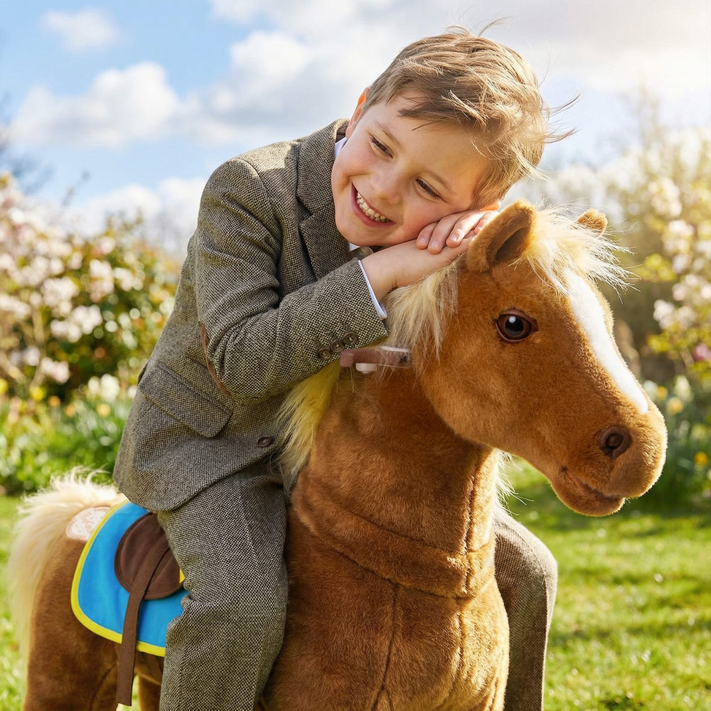 Model X® Horse Ride-On Toy Age 4-7 – Brown