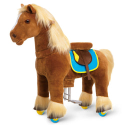 Model X® Horse Ride-On Toy Age 4-7 – Brown