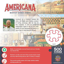 Americana - Harvest Street Party 500 Piece EZ Grip Jigsaw Puzzle (ONLINE ORDER ONLY)