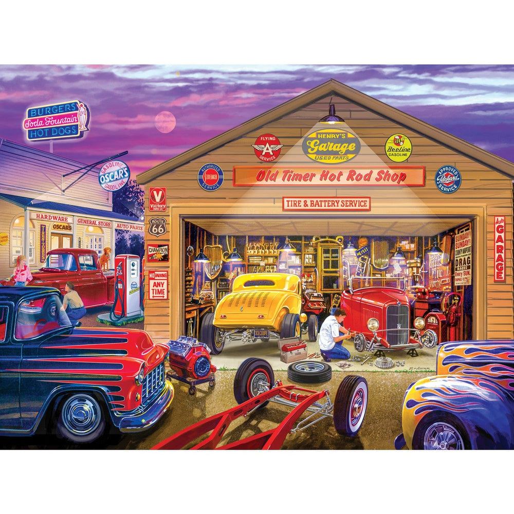 Wheels - Old Timer's Hot Rods 750 Piece Jigsaw Puzzle (ONLINE ORDER ONLY)