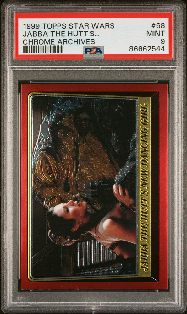 1999 TOPPS CHROME STAR WARS CHROME ARCHIVES JABBA THE HUTT'S... CHROME ARCHIVES #68 - PSA 9 (Online Order Only)