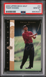 2003 UPPER DECK GOLF TIGER WOODS  #91 - PSA 10 (Online Order Only)
