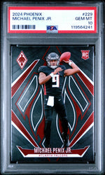 Graded 2024 Panini Phoenix Michael Penix Jr #229 Rookie RC Football Card PSA 10 Gem Mint (ONLINE ORDER ONLY)