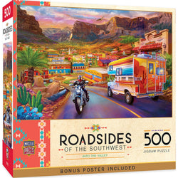 Roadsides of the Southwest - Into the Valley 500 Piece Jigsaw Puzzle (ONLINE ORDER ONLY)