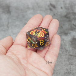 Xanathar's Eye | Giant D20 Moving Eye DnD Dice | Acrylic RPG Gaming Dice (ONLINE ORDER ONLY)