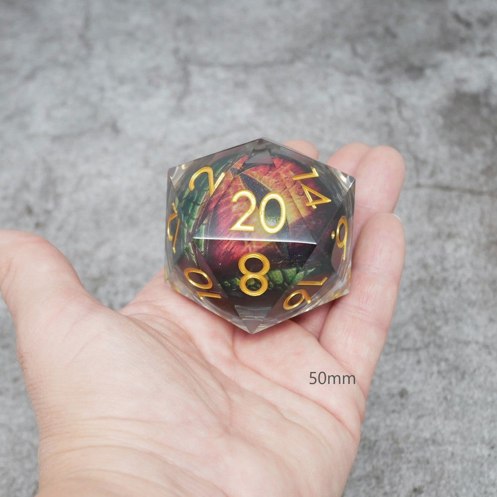 Xanathar's Eye | Giant D20 Moving Eye DnD Dice | Acrylic RPG Gaming Dice (ONLINE ORDER ONLY)