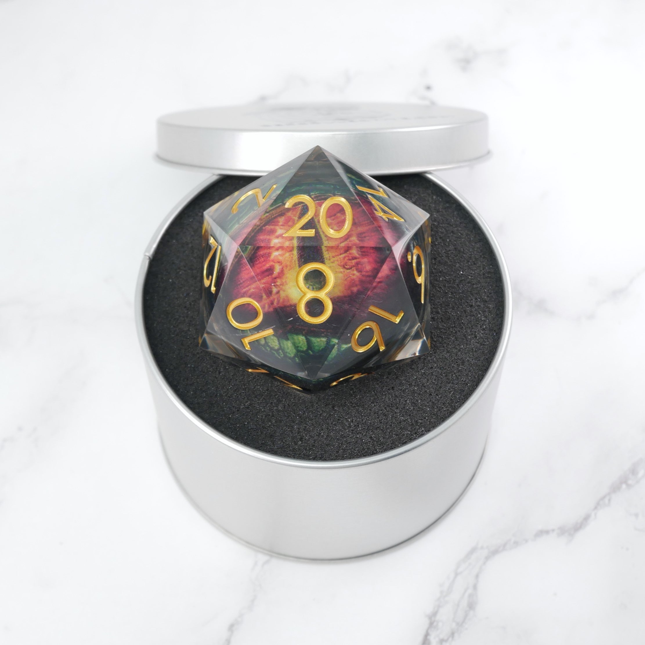 Xanathar's Eye | Giant D20 Moving Eye DnD Dice | Acrylic RPG Gaming Dice (ONLINE ORDER ONLY)