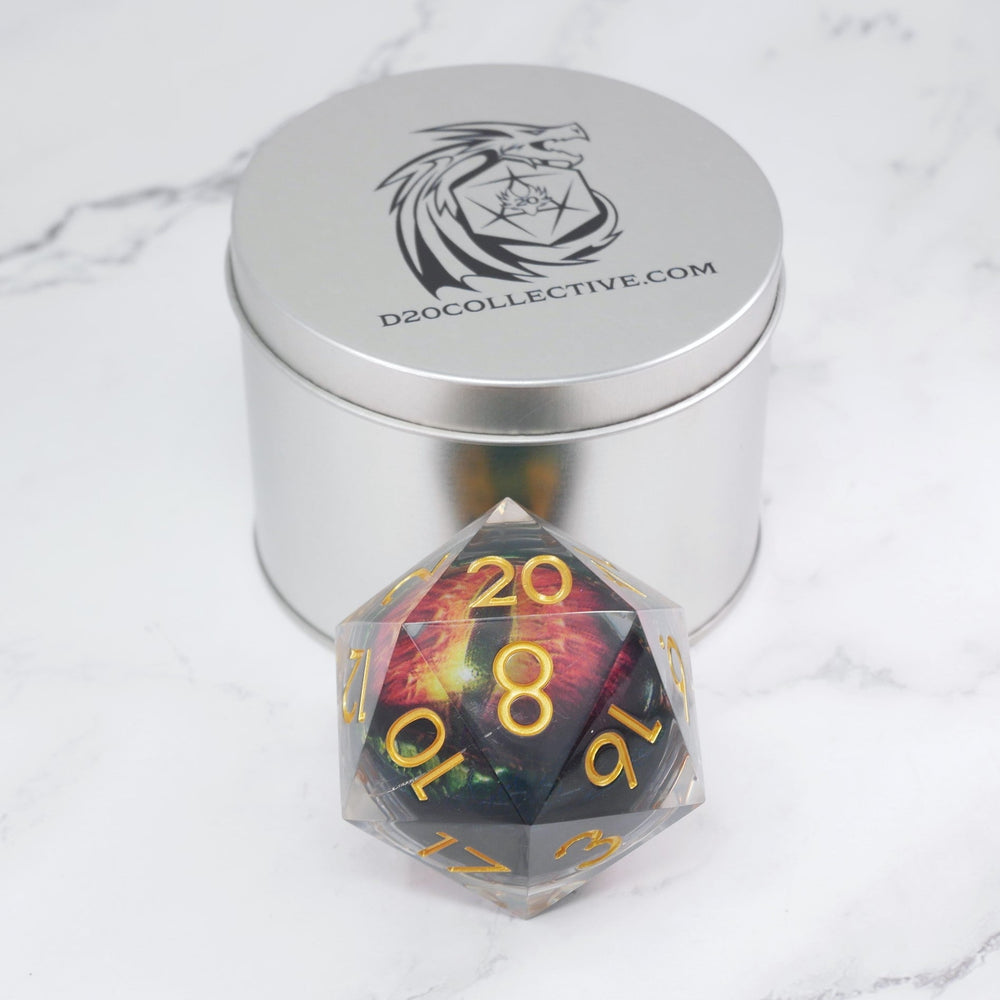 Xanathar's Eye | Giant D20 Moving Eye DnD Dice | Acrylic RPG Gaming Dice (ONLINE ORDER ONLY)