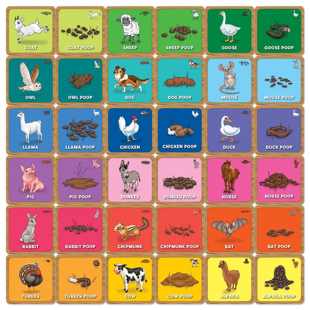 Old MacDonald's Farm - Animal Poop Matching Game (ONLINE ORDER ONLY)