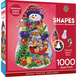 Shapes - Snowman Spectacle 1000 Piece Shaped Jigsaw Puzzle