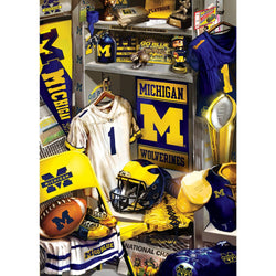 Michigan Wolverines - Locker Room 500 Piece Jigsaw Puzzle (ONLINE ORDER ONLY)
