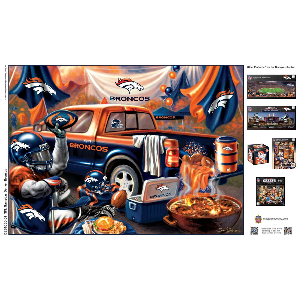 Denver Broncos - Gameday 1000 Piece Jigsaw Puzzle (ONLINE ORDER ONLY)