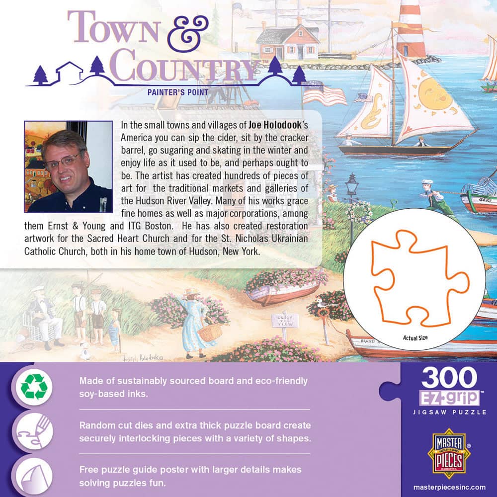 Town & Country - Painter's Point 300 Piece EZ Grip Jigsaw Puzzle