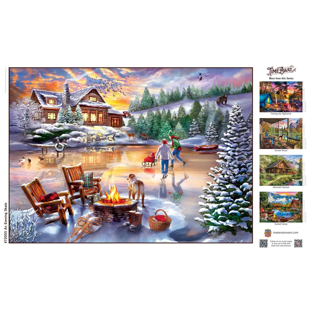 Time Away - An Evening Skate 1000 Piece Jigsaw Puzzle (ONLINE ORDER ONLY)