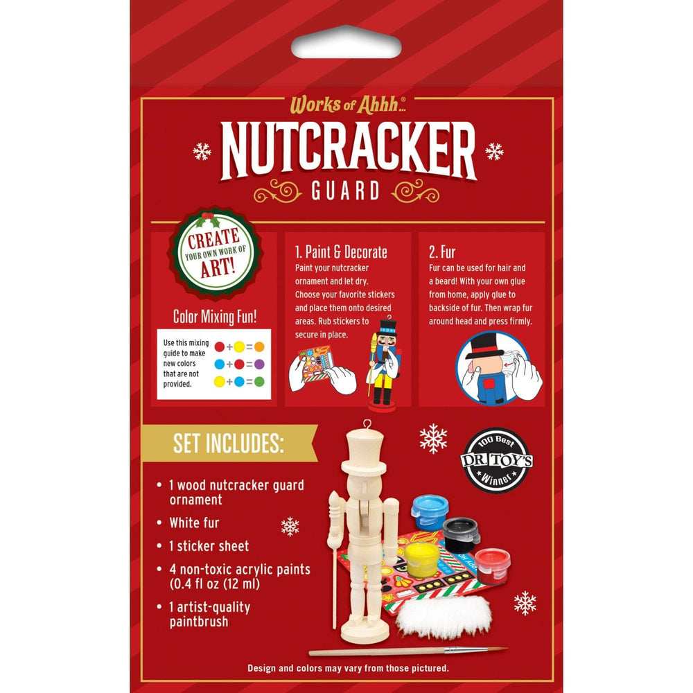 Nutcracker Guard Ornament Wood Paint Kit (ONLINE ORDER ONLY)