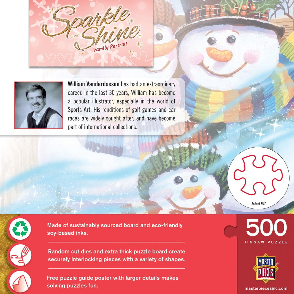 Sparkle & Shine - Family Portrait 500 Piece Glitter Jigsaw Puzzle (ONLINE ORDER ONLY)