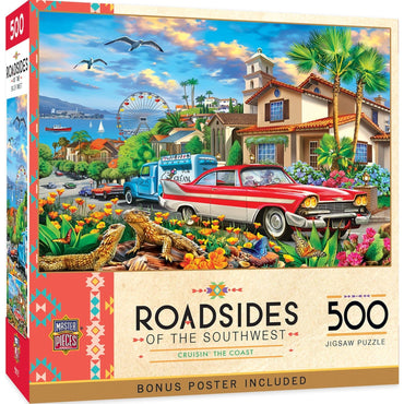 Roadsides of the Southwest - Cruisin' the Coast 500 Piece Jigsaw Puzzle (ONLINE ORDER ONLY)