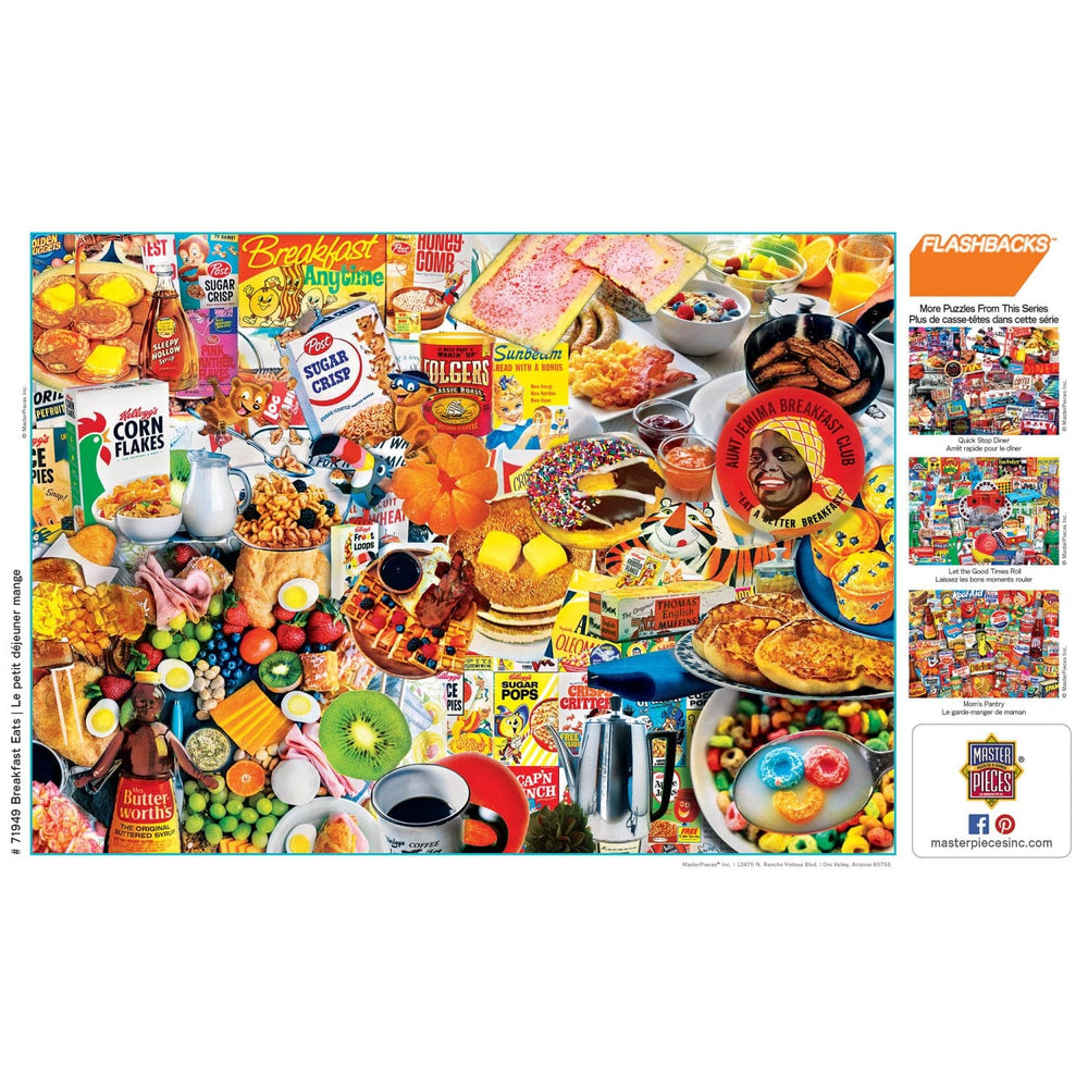 Flashbacks - Breakfast Eats 1000 Piece Jigsaw Puzzle (ONLINE ORDER ONLY)