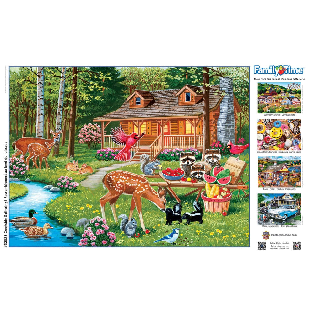 Family Time - Creekside Gathering 400 Piece Jigsaw Puzzle (ONLINE ORDER ONLY)