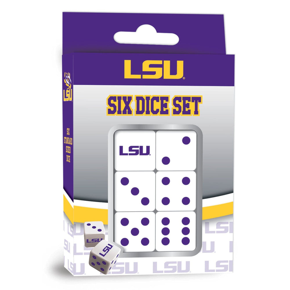 LSU Tigers Dice Set - 16mm (ONLINE ORDER ONLY)