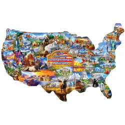 250th Anniversary United States of America 1000 Piece Shaped Jigsaw Puzzle (ONLINE ORDER ONLY)