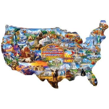 250th Anniversary United States of America 1000 Piece Shaped Jigsaw Puzzle (ONLINE ORDER ONLY)