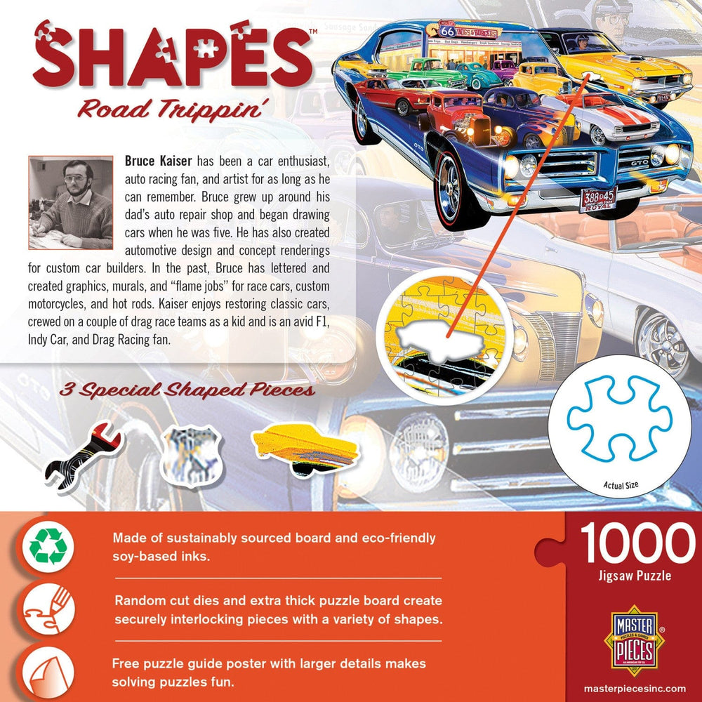 Shapes - Road Trippin 1000 Piece Shaped Jigsaw Puzzle (ONLINE ORDER ONLY)