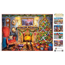 Season's Greetings - Festive Fireplace 1000 Piece Jigsaw Puzzle (ONLINE ORDER ONLY)