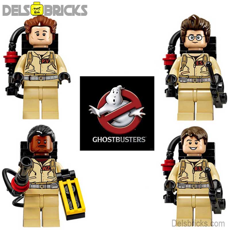 Ghostbusters set of 4 Lego Minifigures custom toys (ONLINE ORDER ONLY)