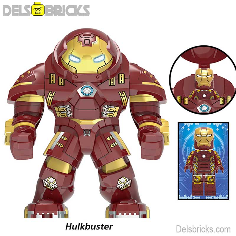 Iron Man Hulk buster Suit Big figure Lego Marvel Custom Minifigures (ONLINE ORDER ONLY)