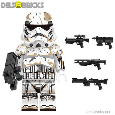 Battle Damaged Stormtrooper & Blasters Lego Star Wars Minifigures (ONLINE ORDER ONLY)