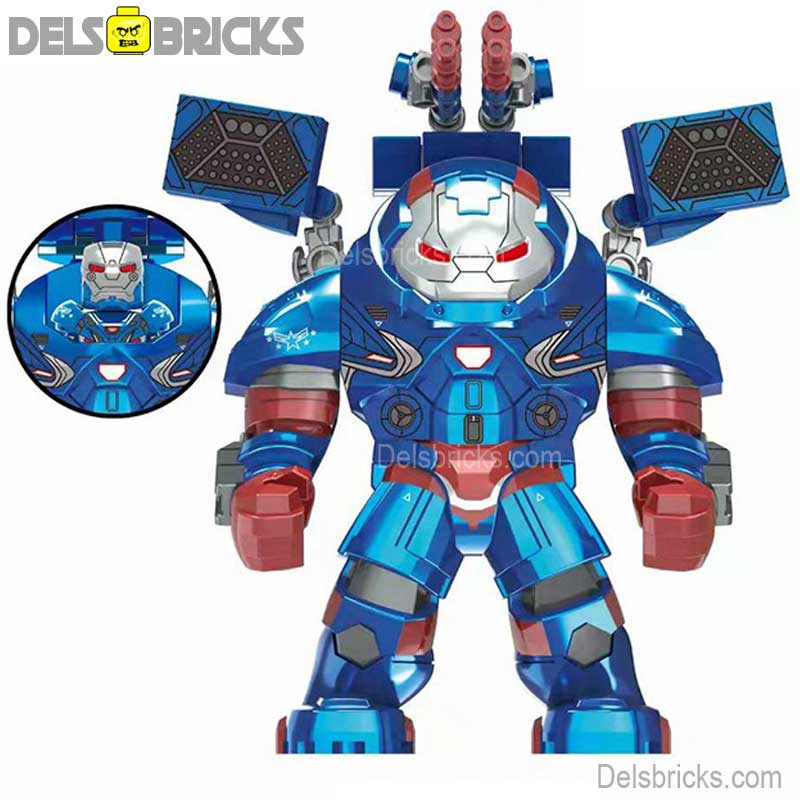 Iron Patriot Hulk buster Suit Big figure Lego Marvel Custom Minifigures (ONLINE ORDER ONLY)